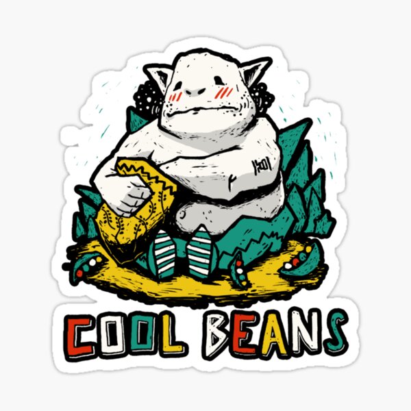 Beans Raccoon Sticker from Party of One – Urban General Store