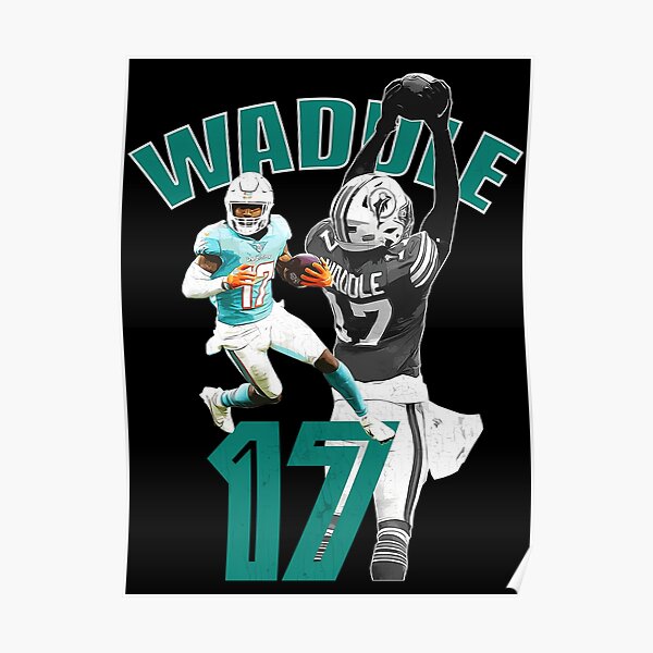 Jaylen Waddle 17 Jersey Sticker Essential T-Shirt for Sale by samirdari7