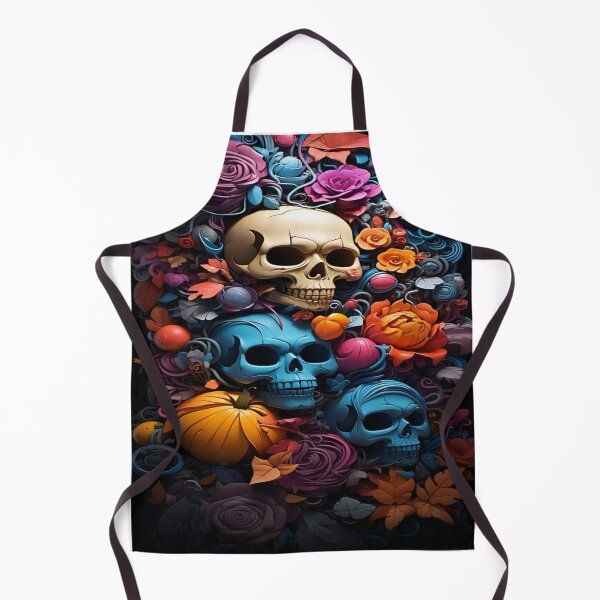 Item preview, Skull design full colors roses leaves designed and sold by Stickerlion.