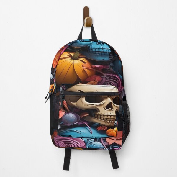Item preview, Skull design full colors roses leaves designed and sold by Stickerlion.