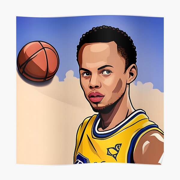 Steph Curry Jersey Poster for Sale by WalkDesigns