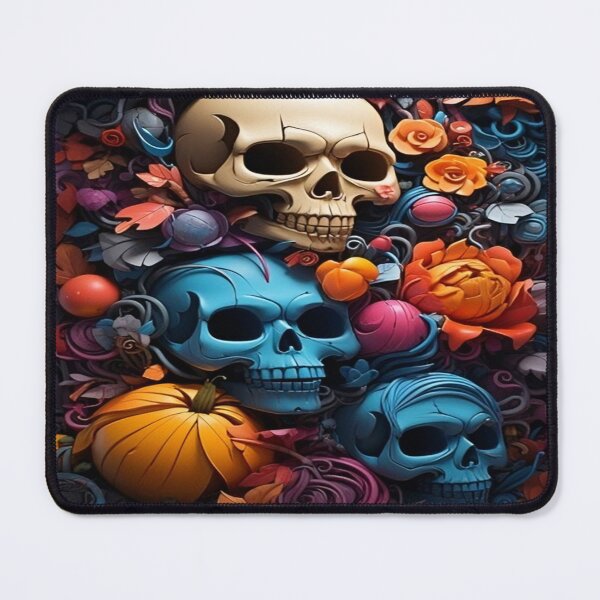 Item preview, Skull design full colors roses leaves designed and sold by Stickerlion.