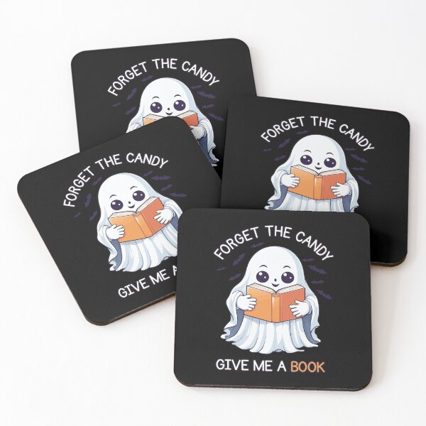 Item preview, Funny Kawaii Halloween Ghost - Forget the Candy, Give Me a Book designed and sold by Ridaelb.