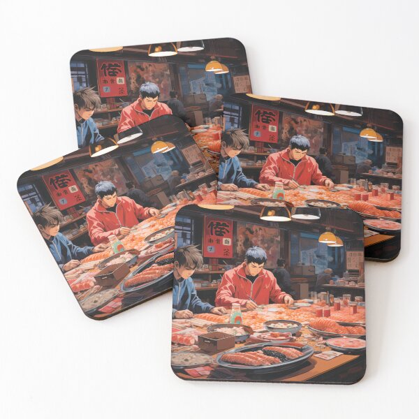 Item preview, Izakaya on Small Street Chilling Outside in Summer designed and sold by EnigmaStitcher.