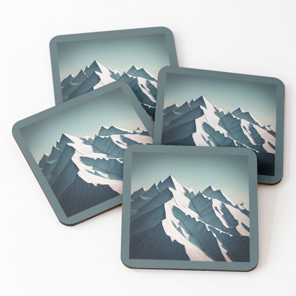 Item preview, The Geometry of the Mountain in Winter designed and sold by pdaita.