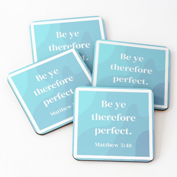 Item preview, (Blue) Be Ye Therefore Perfect (Matthew 5:48) designed and sold by andthewhy.