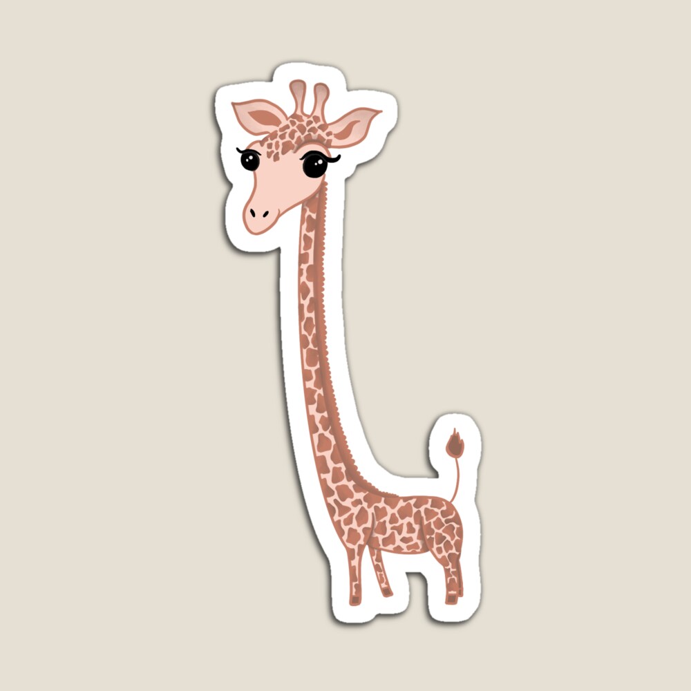 Giraffe Drawing Cartoon, giraffe, mammal, animals, flower png | PNGWing