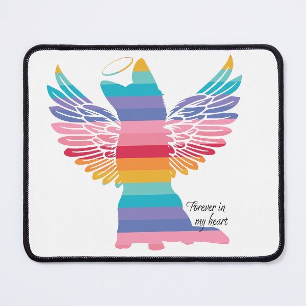 Item preview, German Shepherd Angel Wings Rainbow Bridge Pet Loss keepsakes designed and sold by ElizInspires.
