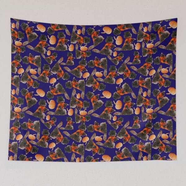 Item preview, Halloween cats and pumpkins designed and sold by ookaiyah.