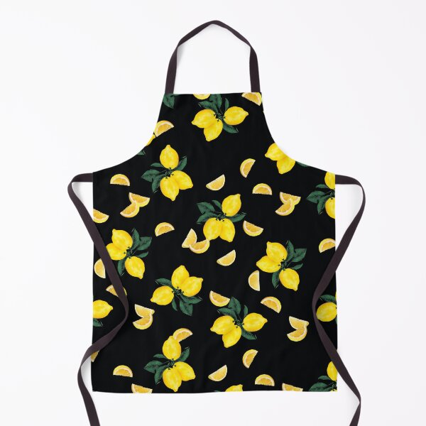 Item preview, lemon, leaves, tropical, summer print, swimwear pattern, watercolors, yellow designed and sold by mintdiamond21.