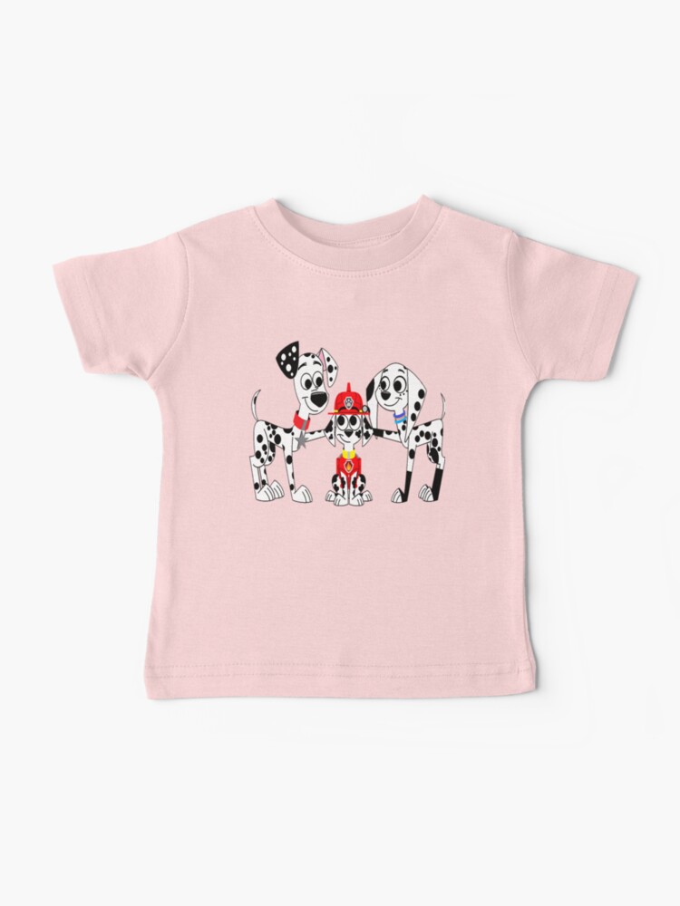 ★WAIKEI★ Baby Dalmatian Short Sleeve T-Shirt Charcoal YKBE Bagea-Ka Dalmatian Dog Print Womens Graphic Printed T-Shirt
