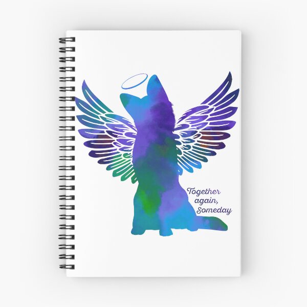 Item preview, German Shepherd Angel Wings Rainbow Bridge Pet Loss keepsakes designed and sold by ElizInspires.