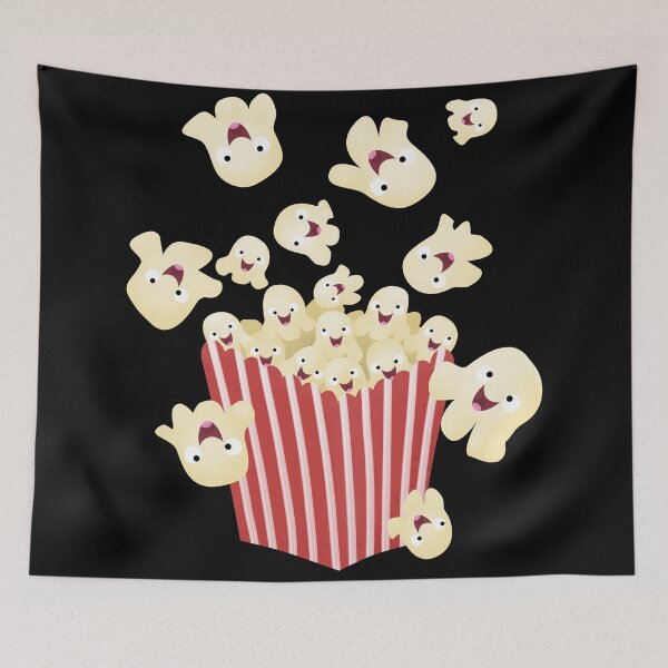 Item preview, Cute happy jumping popcorn cartoon for kids. designed and sold by FrogFactory.