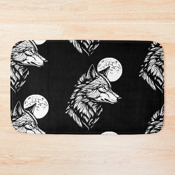 Item preview, Wolf's head against the background of the moon designed and sold by FlowerandDesing.
