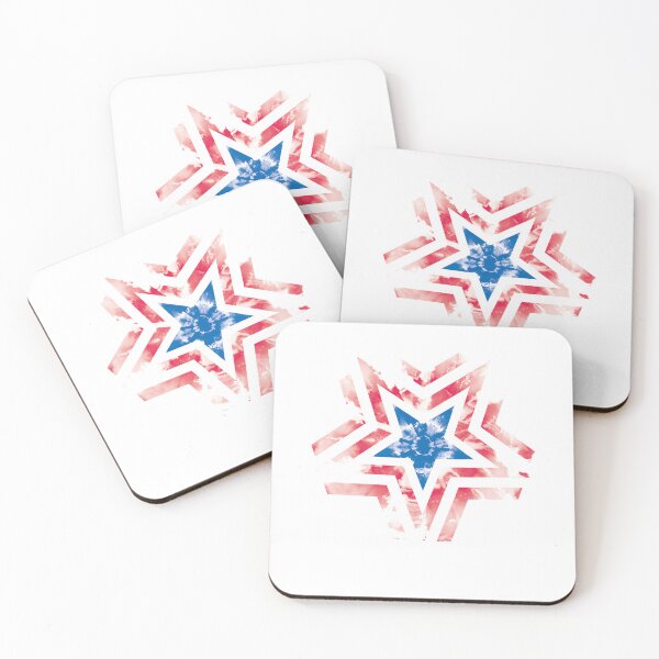 Item preview, center, tie-dye, America flag, USA, red, blue, star, red, blue designed and sold by mintdiamond21.