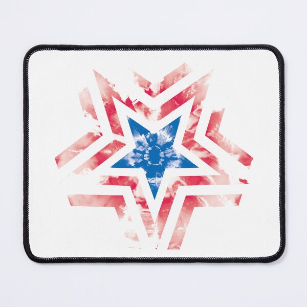 Item preview, center, tie-dye, America flag, USA, red, blue, star, red, blue designed and sold by mintdiamond21.