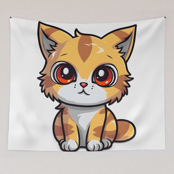 Item preview, Ginger Munchkin Delight: Whimsical Feline Art designed and sold by Rivanes.