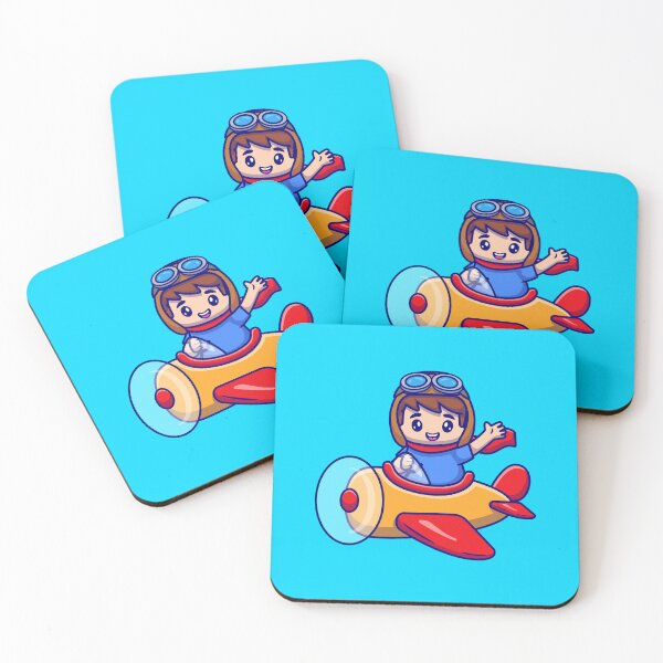 Item preview, Young Aviator's Adventure: Boy Flying a Cartoon Plane designed and sold by hjian8219.