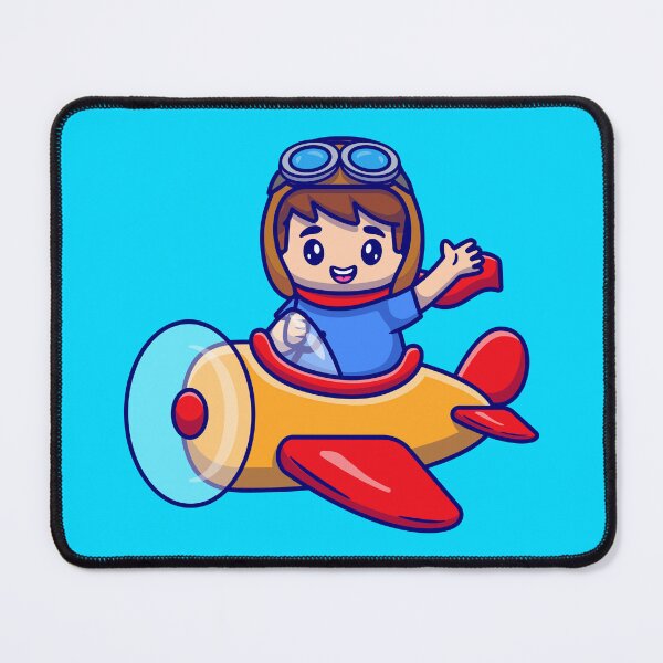 Item preview, Young Aviator's Adventure: Boy Flying a Cartoon Plane designed and sold by hjian8219.