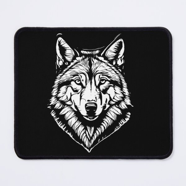 Aperçu de l'œuvre Croquis de tête de loup blanc créée et vendue par FlowerandDesing.