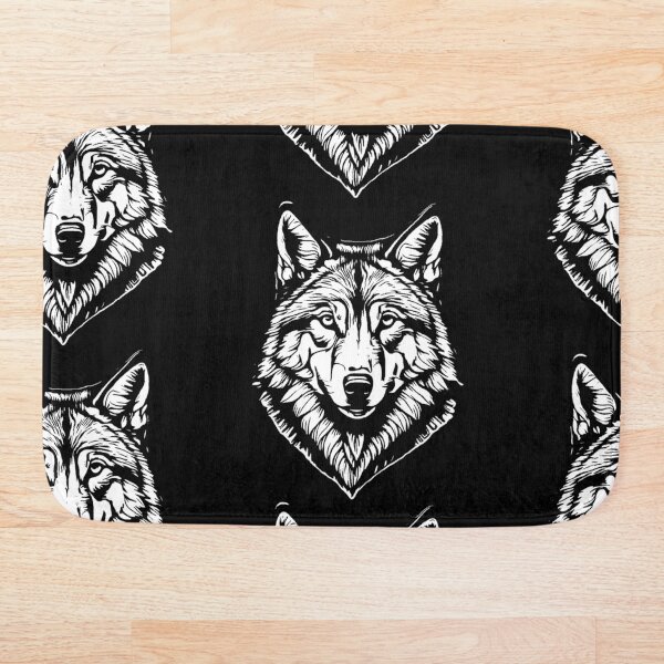 Item preview, White wolf head sketch designed and sold by FlowerandDesing.