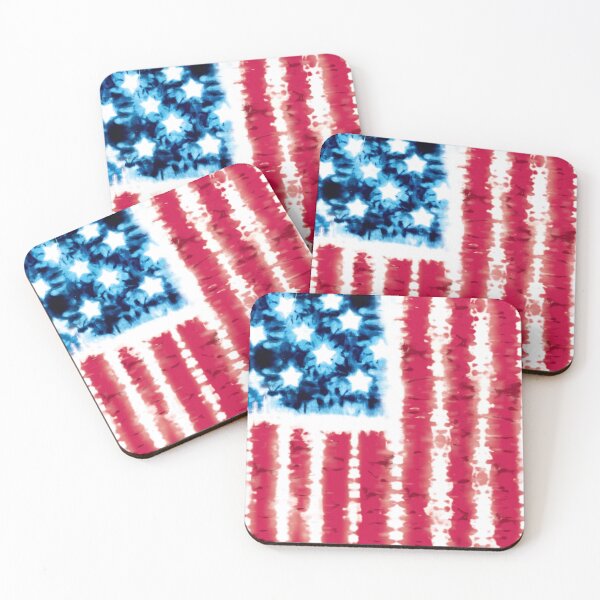Item preview, star, center, tie-dye, America flag, USA, red, blue, red, blue designed and sold by mintdiamond21.