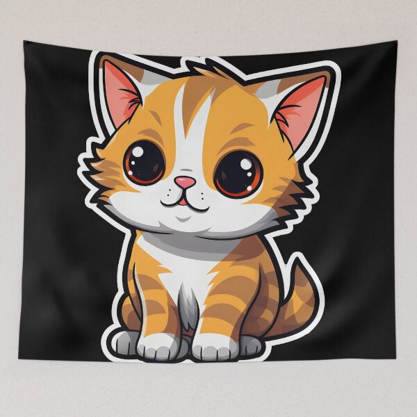 Item preview, Ginger Munchkin Delight: Whimsical Feline Art designed and sold by Rivanes.