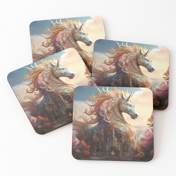 Item preview, Fantasy Unicorn Castle | Fantasy Art| Magical Unicorn designed and sold by Sophisticas.
