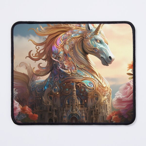 Item preview, Fantasy Unicorn Castle | Fantasy Art| Magical Unicorn designed and sold by Sophisticas.