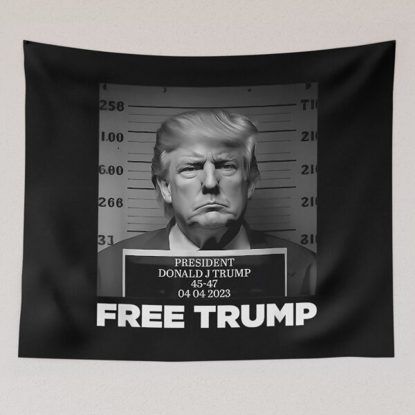 Item preview, Free Donald Trump Mugshot designed and sold by ClothesRevolut.