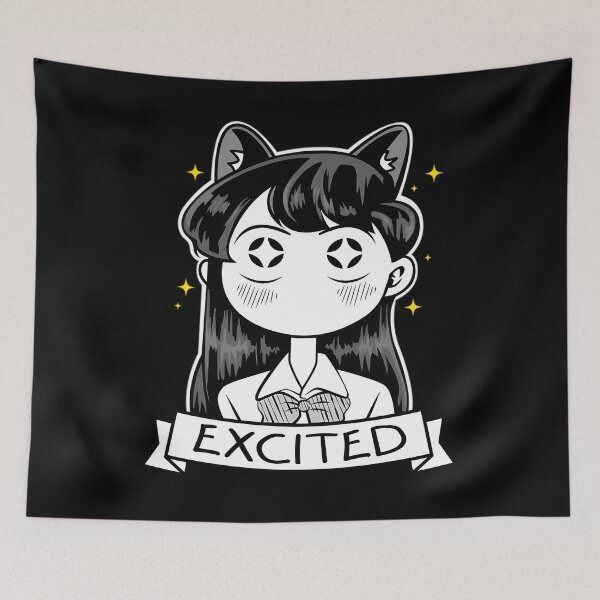 Item preview, Excited Komi - Komi Can't Communicate Komi San Retro - Komi Shouko Excited designed and sold by WriliesSpears.