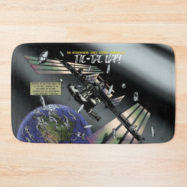 Aperçu de l'œuvre La Station spatiale internationale envahie par les Tic-Tac UAP ! créée et vendue par DogFoodFactory.