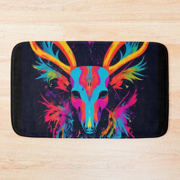 Item preview, Deer skull print colorful designed and sold by Rrrmin.