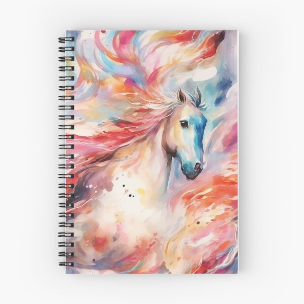 Item preview, Colorful watercolor horse designed and sold by Snoobstyle.