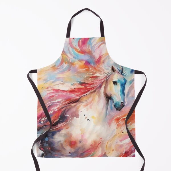 Item preview, Colorful watercolor horse designed and sold by Snoobstyle.