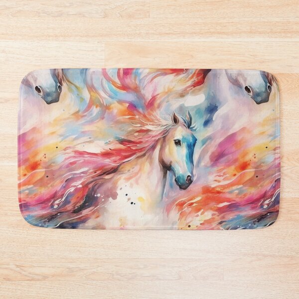 Item preview, Colorful watercolor horse designed and sold by Snoobstyle.