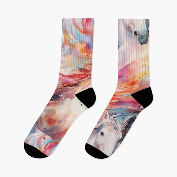 Item preview, Colorful watercolor horse designed and sold by Snoobstyle.