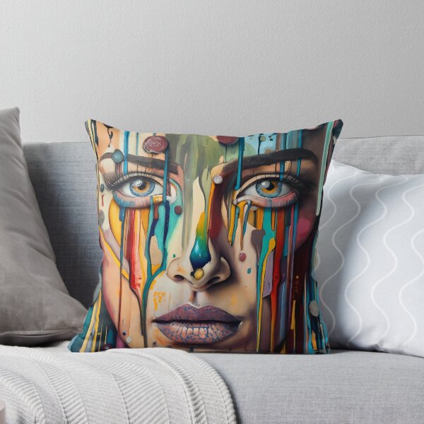 Item preview, Art in women face, sticker art designed and sold by sfwArt.