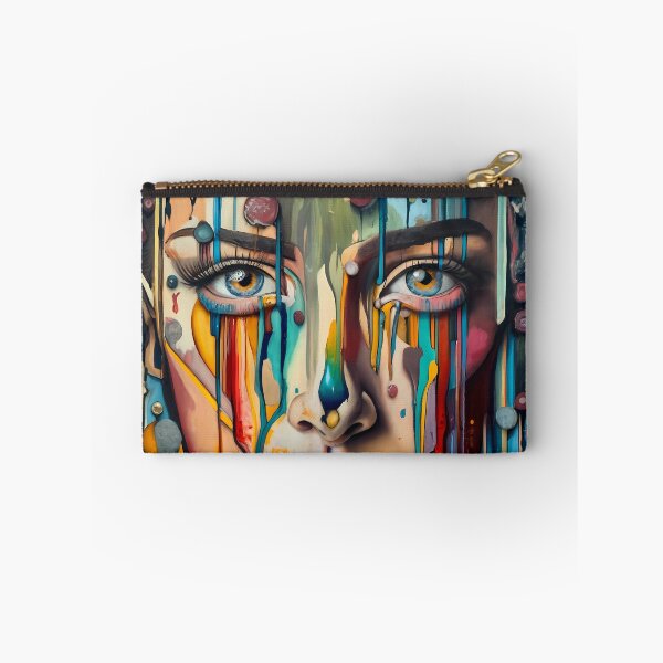 Item preview, Art in women face, sticker art designed and sold by sfwArt.
