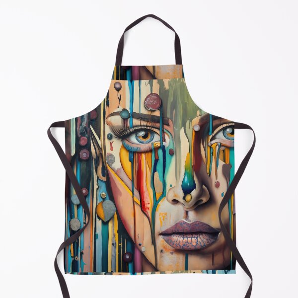 Item preview, Art in women face, sticker art designed and sold by sfwArt.