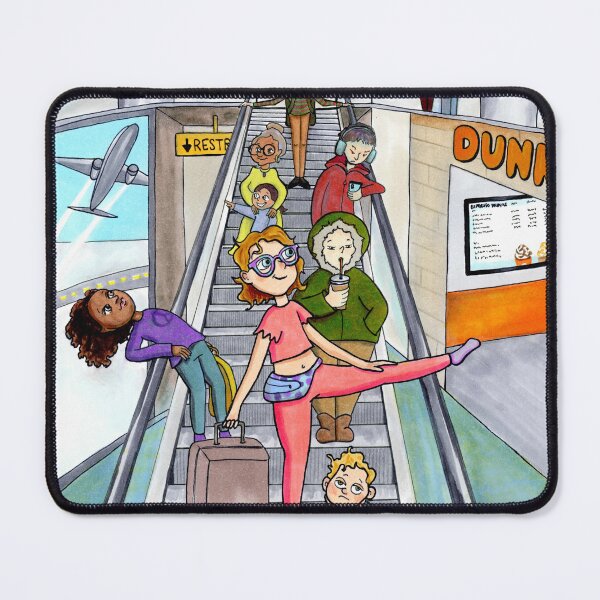 Item preview, Airport Escalators Graphic Art designed and sold by quirkyburp.