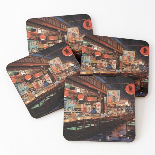 Item preview, Izakaya on Small Street Chilling Outside in Summer Autumn designed and sold by EnigmaStitcher.
