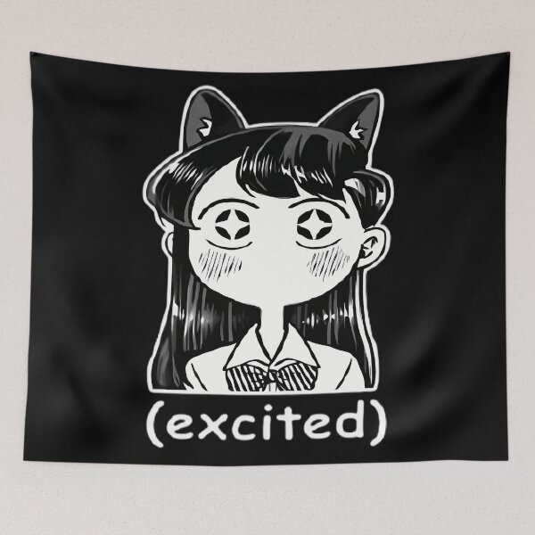 Item preview, Excited Komi - Komi Can't Communicate Komi San Retro - Komi Shouko Excited designed and sold by WriliesSpears.
