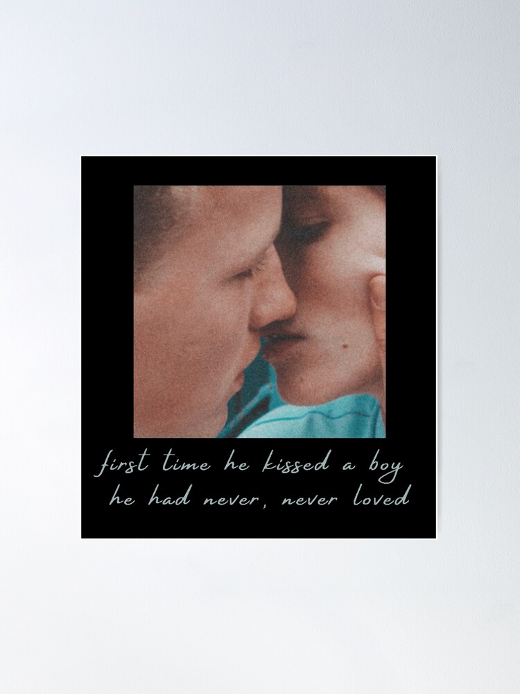 First Kiss Lyrics Gay love | Poster