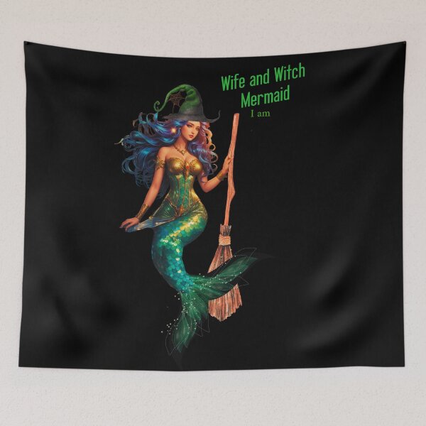 Item preview, Sirenas Halloween Wife and Witch Mermaid I Am designed and sold by SirenasWorld.