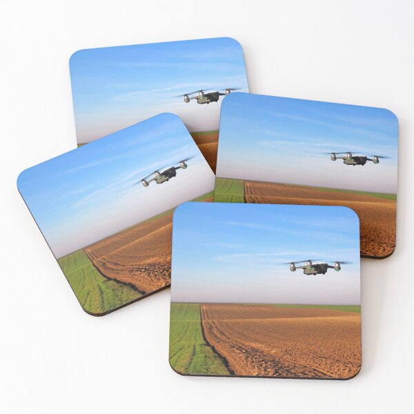 Item preview, The drone quad copter is flying over the plowed field agriculture industry designed and sold by goceris.