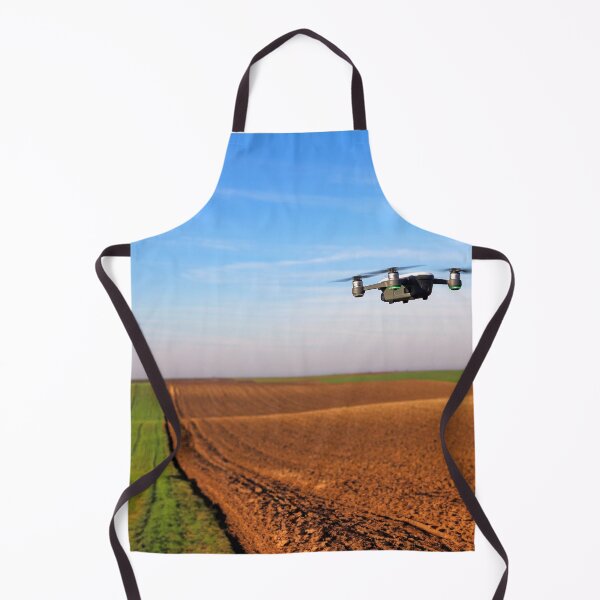 Item preview, The drone quad copter is flying over the plowed field agriculture industry designed and sold by goceris.