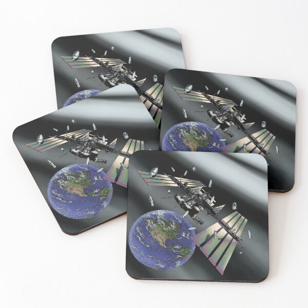 Item preview, International Space Station Swarmed by Tic-Tac UAP! - No Text designed and sold by DogFoodFactory.