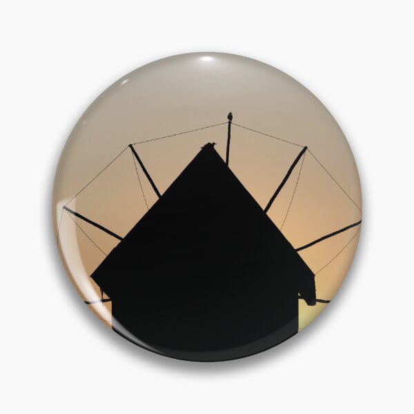 Item preview, Old windmill silhouette in Nessebar Bulgaria designed and sold by goceris.
