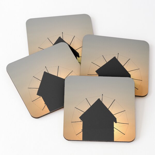 Item preview, Old windmill silhouette in Nessebar Bulgaria designed and sold by goceris.